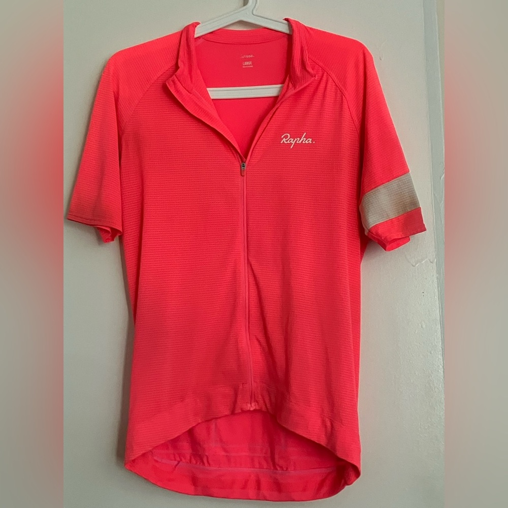 Rapha Cyclist Jersey. Large. Neon Pink